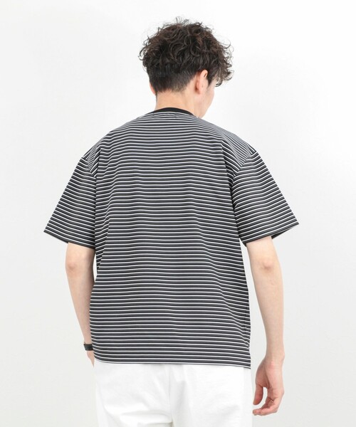NOLLEY’S（ノーリーズ）の「シルケット加工 ボーダー クルーネックTシャツ 26SS（Tシャツ/カットソー・メンズ・ホワイト系その他/グレー系その他/ブラック系その他・XL/L/M/S）」の10枚目の写真