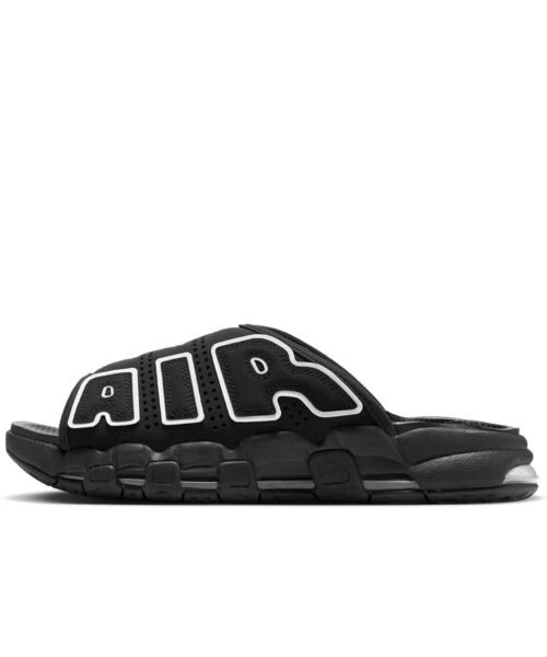 NIKE(ナイキ)の「ナイキ エア モア アップテンポ メンズスライド / Nike Air More Uptempo Men's Slides DV2132-001 Black(サンダル・メンズ・ブラック・25/24/27/26/28/29/30)」の5枚目の写真