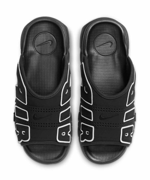 NIKE(ナイキ)の「ナイキ エア モア アップテンポ メンズスライド / Nike Air More Uptempo Men's Slides DV2132-001 Black(サンダル・メンズ・ブラック・25/24/27/26/28/29/30)」の8枚目の写真