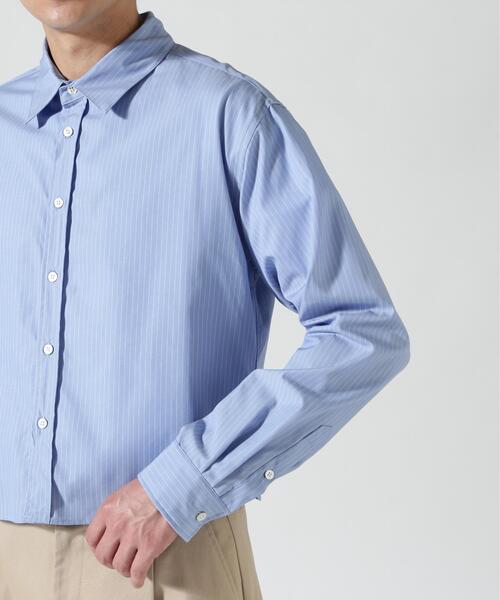 Toironier（トワロニエ）の「Toironier/トワロニエ/STRIPE SHORT SHIRTS（シャツ/ブラウス・メンズ・ホワイト/ブルー・2/1）」の20枚目の写真