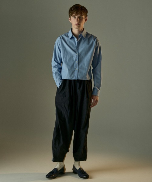 Toironier（トワロニエ）の「Toironier/トワロニエ/STRIPE SHORT SHIRTS（シャツ/ブラウス・メンズ・ホワイト/ブルー・2/1）」の12枚目の写真