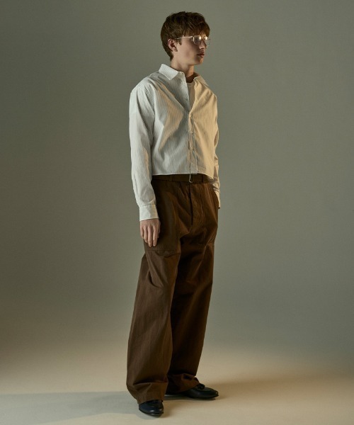 Toironier（トワロニエ）の「Toironier/トワロニエ/STRIPE SHORT SHIRTS（シャツ/ブラウス・メンズ・ホワイト/ブルー・2/1）」の13枚目の写真