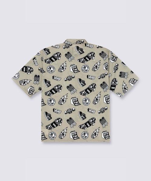 VANS(バンズ)の「SPACE MOLLY AOP シャツ / MISC AOP SS SHIRT FOG SPACE MO VN000RA8FGR1(シャツ/ブラウス・メンズ・ライトグレー・X-SMALL/X-LARGE/SMALL/MEDIUM/LARGE)」の3枚目の写真