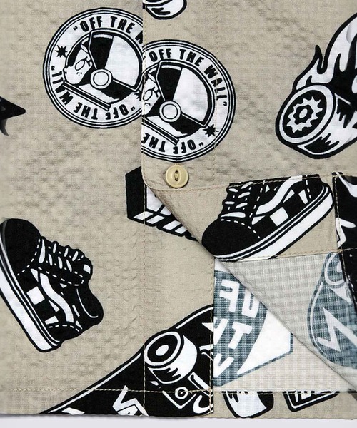 VANS(バンズ)の「SPACE MOLLY AOP シャツ / MISC AOP SS SHIRT FOG SPACE MO VN000RA8FGR1(シャツ/ブラウス・メンズ・ライトグレー・X-SMALL/X-LARGE/SMALL/MEDIUM/LARGE)」の5枚目の写真