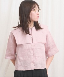 fig Ｌondon | daily LINEN sailor blouse(シャツ/ブラウス)