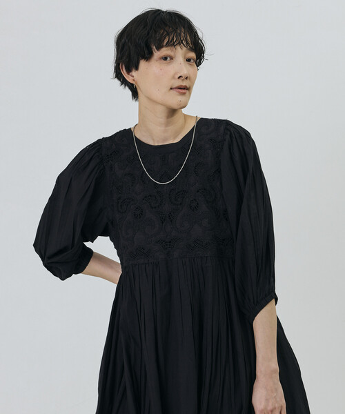Freada(フリーダ)の「Freada/フリーダ インドコード刺繍2WAYドレス(ワンピース・レディース・オフホワイト/ブラック・ONE SIZE)」の21枚目の写真