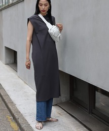 COLONY 2139 | エンザイムダンボール肩タックノースリワンピース(ワンピース)