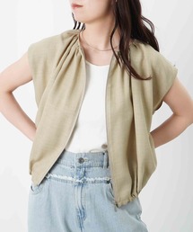 LC/LLL ギャザーコクーンジップジレ【セットアップ可】