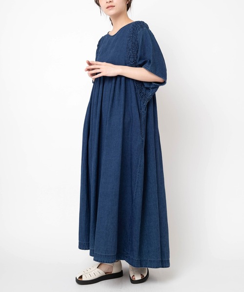 RNA-N(アールエヌエーエヌ)の「D1691 5ozデニムデザインワンピース(ワンピース・レディース・ダークインディゴブルー/ライトインディゴブルー・MEDIUM/SMALL)」の6枚目の写真