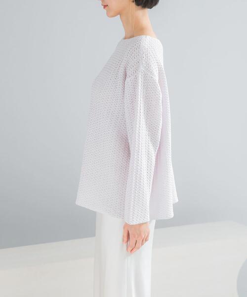 URBAN RESEARCH ROSSO WOMEN(アーバンリサーチ ロッソ)の「ペーパーヤーンニットプルオーバー(ニット/セーター・レディース・パープル系その他/イエロー・FREE)」の11枚目の写真