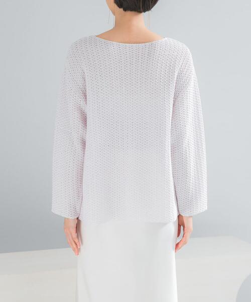 URBAN RESEARCH ROSSO WOMEN(アーバンリサーチ ロッソ)の「ペーパーヤーンニットプルオーバー(ニット/セーター・レディース・パープル系その他/イエロー・FREE)」の12枚目の写真