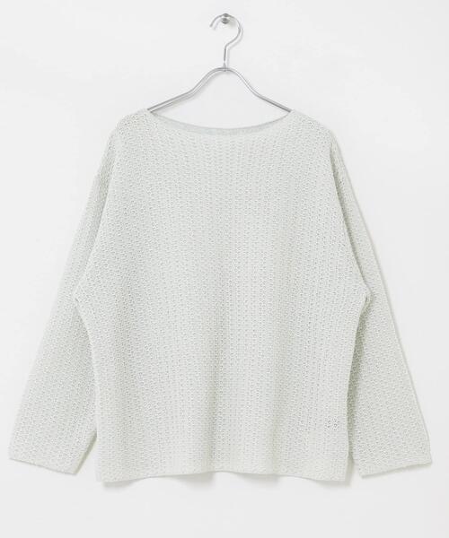 URBAN RESEARCH ROSSO WOMEN(アーバンリサーチ ロッソ)の「ペーパーヤーンニットプルオーバー(ニット/セーター・レディース・パープル系その他/イエロー・FREE)」の20枚目の写真
