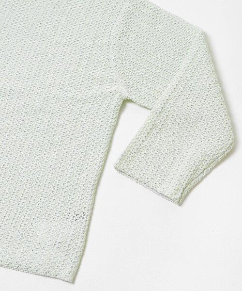 URBAN RESEARCH ROSSO WOMEN(アーバンリサーチ ロッソ)の「ペーパーヤーンニットプルオーバー(ニット/セーター・レディース・パープル系その他/イエロー・FREE)」の22枚目の写真