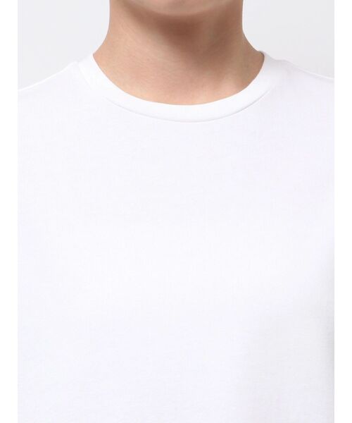 ELENDEEK（エレンディーク）の「TUCK HEM LOOSE CS（Tシャツ/カットソー・レディース・チャコールグレー/オフホワイト/ラベンダー・FREE）」の8枚目の写真