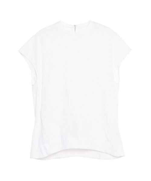 ELENDEEK(エレンディーク)の「タックヘムルーズカットソー(Tシャツ/カットソー・レディース・チャコールグレー/オフホワイト/ラベンダー・FREE)」の5枚目の写真