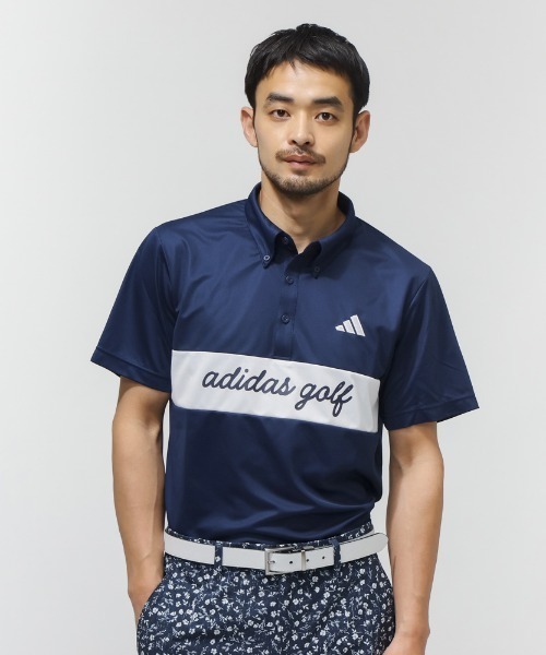 adidas（アディダス）の「アディダス adidas カラーブロックSSシャツ（ポロシャツ・メンズ・ブルー/ネイビー/ホワイト・4L/S/M/L/LL/3L）」の3枚目の写真
