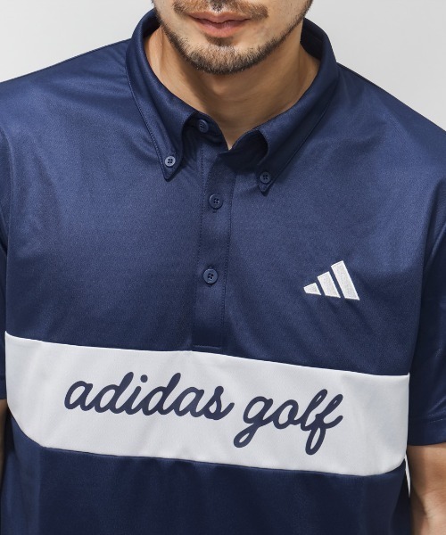 adidas（アディダス）の「アディダス adidas カラーブロックSSシャツ（ポロシャツ・メンズ・ブルー/ネイビー/ホワイト・4L/S/M/L/LL/3L）」の9枚目の写真