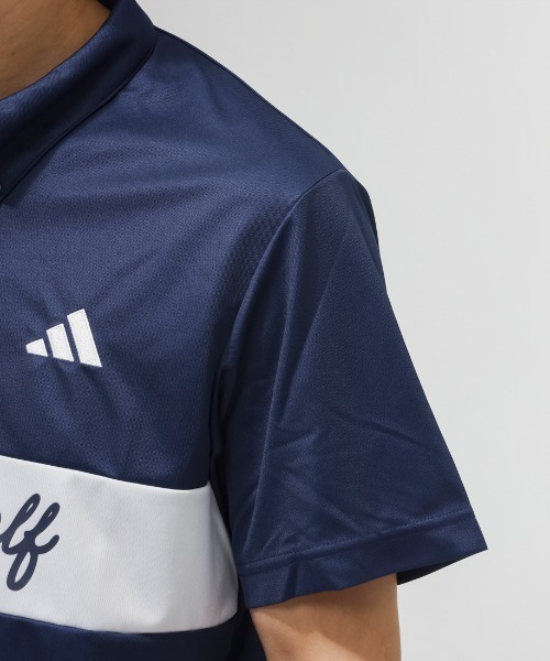 adidas（アディダス）の「アディダス adidas カラーブロックSSシャツ（ポロシャツ・メンズ・ブルー/ネイビー/ホワイト・4L/S/M/L/LL/3L）」の10枚目の写真