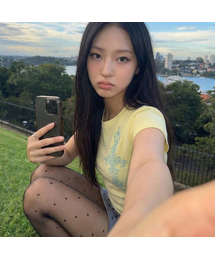 [ユニセックス]SIM CROSS スリム半袖Tシャツ_YELLOW