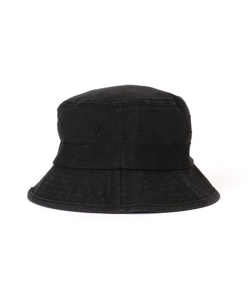 Alpha Industries(アルファインダストリーズ)の「Alpha Industries/アルファインダストリーズ/Washed Out Bucket Hat/ウォッシュド アウト バケットハット(キャップ・メンズ・ブラック/オリーブ系・F)」の5枚目の写真