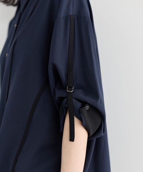 Editt by YECCA VECCA(エディットバイイェッカヴェッカ)の「ストリングデザインシャツ(シャツ/ブラウス・レディース・カーキ/ホワイト/ネイビー・FREE)」の20枚目の写真