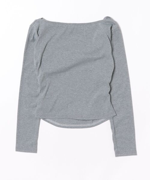 Alvia(アルビア)の「オフショルダートップス(Tシャツ/カットソー・レディース・グレー・M)」の2枚目の写真