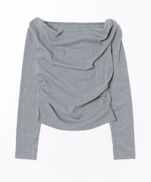 Alvia(アルビア)の「オフショルダートップス(Tシャツ/カットソー・レディース・グレー・M)」の12枚目の写真