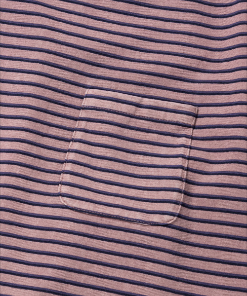 NONBLANK（ノンブランク）の「ウォッシュドポケットストライプTシャツ_PINK（Tシャツ/カットソー・メンズ・ピンク・MEDIUM/LARGE/X-LARGE）」の4枚目の写真