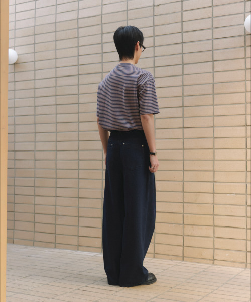 NONBLANK（ノンブランク）の「ウォッシュドポケットストライプTシャツ_PINK（Tシャツ/カットソー・メンズ・ピンク・MEDIUM/LARGE/X-LARGE）」の11枚目の写真