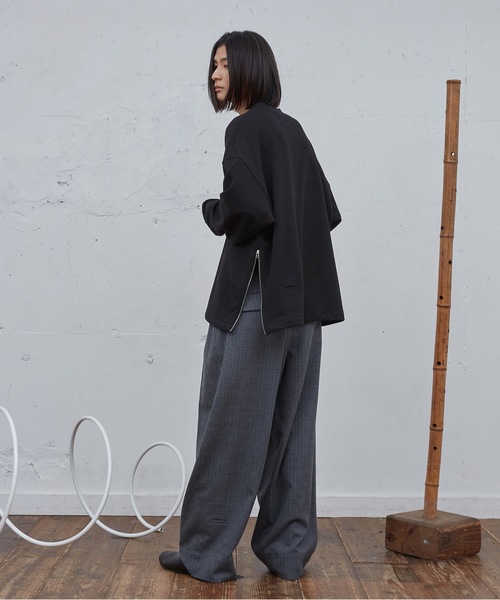 Dulcamara(ドゥルカマラ)の「ハーフZipスウェットPO(スウェット・メンズ・ローズ/ブラック・1/0)」の6枚目の写真