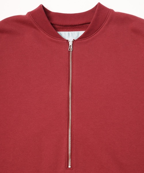 Dulcamara(ドゥルカマラ)の「ハーフZipスウェットPO(スウェット・メンズ・ローズ/ブラック・1/0)」の13枚目の写真