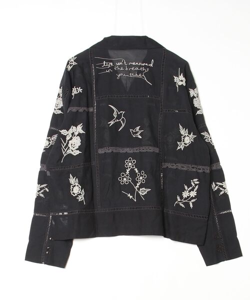 TODAYFUL(トゥデイフル)の「Embroidery Patchwork Shirts 12610428(シャツ/ブラウス・レディース・オフホワイト/ブラック/バーガンディー・FREE)」の15枚目の写真