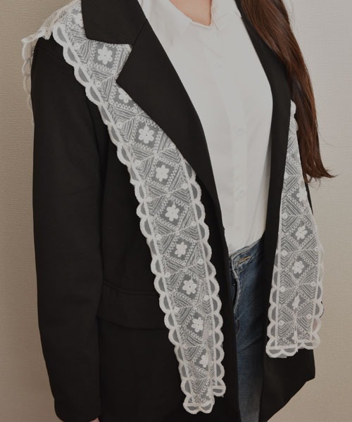 VIBGYOR Women(ヴィブジョー ウィメン)の「【resonance】レース フラワー刺繍デザイン ラップスカート/付け裾【マルチウェイ】(その他トップス・レディース・ホワイト系1/ホワイト系2・FREE)」の8枚目の写真