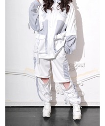 NOEMIE（ノエミー）の「サイバー配色２WAYユニセックスジャージパンツ（スウェットパンツ）」