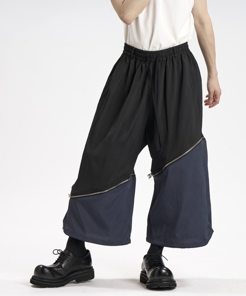 NO ID.(ノーアイディ)の「【NO ID.】2-WAY Cropped Wide Pants / 2ウェイ クロップド ワイド パンツ(その他パンツ・メンズ・グレー/ブラック/その他23・1/2)」の4枚目の写真