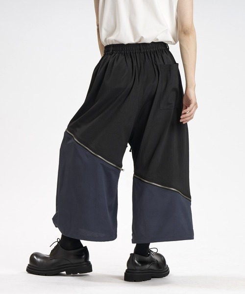 NO ID.(ノーアイディ)の「【NO ID.】2-WAY Cropped Wide Pants / 2ウェイ クロップド ワイド パンツ(その他パンツ・メンズ・グレー/ブラック/その他23・1/2)」の6枚目の写真