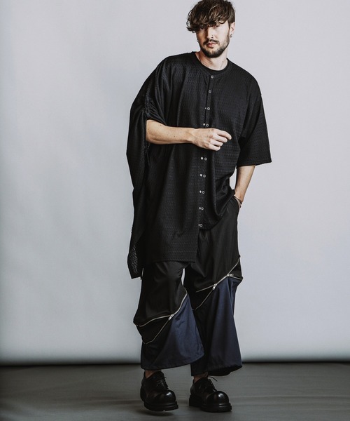 NO ID.(ノーアイディ)の「【NO ID.】2-WAY Cropped Wide Pants / 2ウェイ クロップド ワイド パンツ(その他パンツ・メンズ・グレー/ブラック/その他23・1/2)」の22枚目の写真