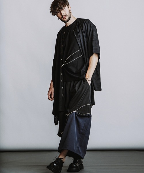 NO ID.(ノーアイディ)の「【NO ID.】2-WAY Cropped Wide Pants / 2ウェイ クロップド ワイド パンツ(その他パンツ・メンズ・グレー/ブラック/その他23・1/2)」の17枚目の写真