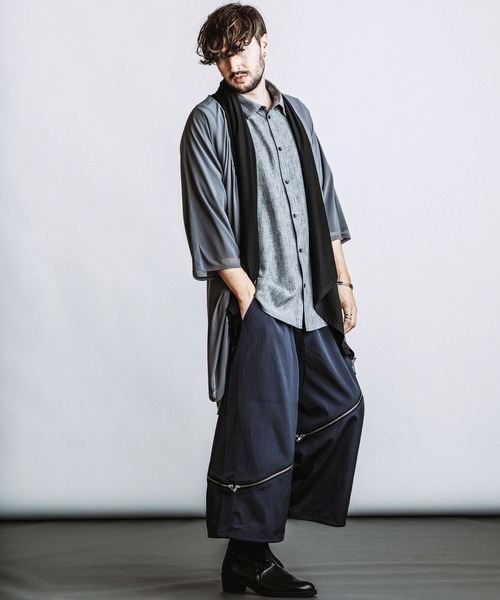 NO ID.(ノーアイディ)の「【NO ID.】2-WAY Cropped Wide Pants / 2ウェイ クロップド ワイド パンツ(その他パンツ・メンズ・グレー/ブラック/その他23・1/2)」の21枚目の写真
