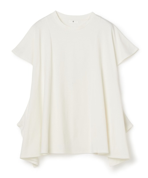 CROSS FUNCTION(クロスファンクション)の「《汗染み防止》エブ楽 天竺アシメトリーデザインTシャツ【CROSS FUNCTION/クロスファンクション】(Tシャツ/カットソー・レディース・チャコールグレー/オフホワイト・M/L/LL)」の6枚目の写真
