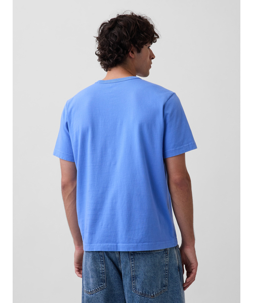 GAP（ギャップ）の「リラックスフィット ブラナンベア GAPロゴTシャツ（Tシャツ/カットソー・メンズ・ブルー/スカイブルー/オフホワイト・S/L/M/XL/XS）」の8枚目の写真