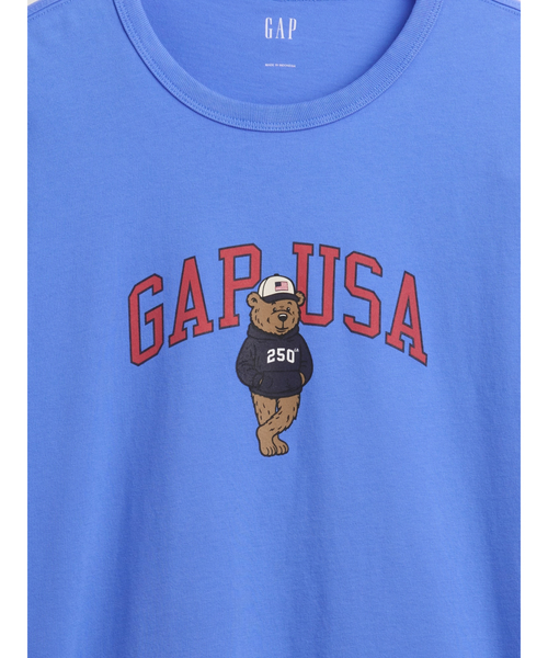 GAP（ギャップ）の「リラックスフィット ブラナンベア GAPロゴTシャツ（Tシャツ/カットソー・メンズ・ブルー/スカイブルー/オフホワイト・S/L/M/XL/XS）」の11枚目の写真