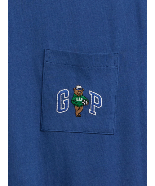 GAP（ギャップ）の「リラックスフィット ブラナンベア GAPロゴTシャツ（Tシャツ/カットソー・メンズ・ブルー/スカイブルー/オフホワイト・S/L/M/XL/XS）」の12枚目の写真