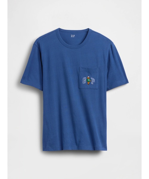 GAP（ギャップ）の「リラックスフィット ブラナンベア GAPロゴTシャツ（Tシャツ/カットソー・メンズ・ブルー/スカイブルー/オフホワイト・S/L/M/XL/XS）」の17枚目の写真