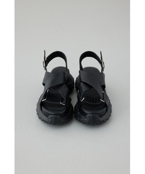 AZUL by moussy(アズールバイマウジー)の「ボリュームソールストラップサンダル 靴(サンダル・メンズ・ブラック・LARGE/MEDIUM/SMALL)」の5枚目の写真