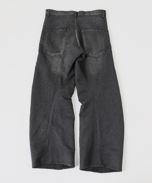 NVRFRGT(ネヴァーフォーゲット)の「NVRFRGT / ネヴァーフォーゲット GLITTER TWILL 3D TWISTED WIDE LE(デニムパンツ・メンズ・ブラック系その他・2/1)」の5枚目の写真