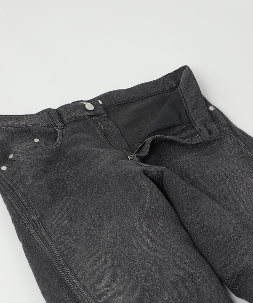 NVRFRGT(ネヴァーフォーゲット)の「NVRFRGT / ネヴァーフォーゲット GLITTER TWILL 3D TWISTED WIDE LE(デニムパンツ・メンズ・ブラック系その他・2/1)」の6枚目の写真