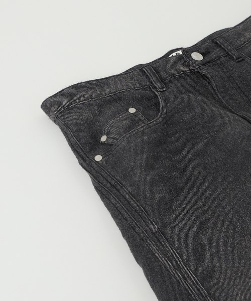 NVRFRGT(ネヴァーフォーゲット)の「NVRFRGT / ネヴァーフォーゲット GLITTER TWILL 3D TWISTED WIDE LE(デニムパンツ・メンズ・ブラック系その他・2/1)」の7枚目の写真