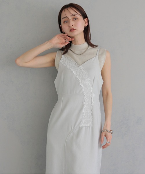&g'aime(アンジェム)の「【&g'aime 】レースレイヤーワンピース LaceLayerDress(ワンピース・レディース・ブラック/アイボリー・FREE)」の10枚目の写真