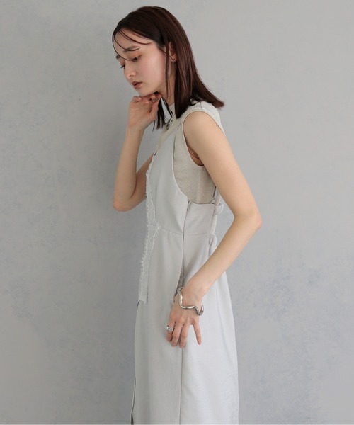 &g'aime(アンジェム)の「【&g'aime 】レースレイヤーワンピース LaceLayerDress(ワンピース・レディース・ブラック/アイボリー・FREE)」の13枚目の写真